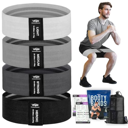 Resistance Bands for Working Out with Workout Bands Guide. 4 Booty Bands for Women Men Fabric Ela... | Amazon (US)