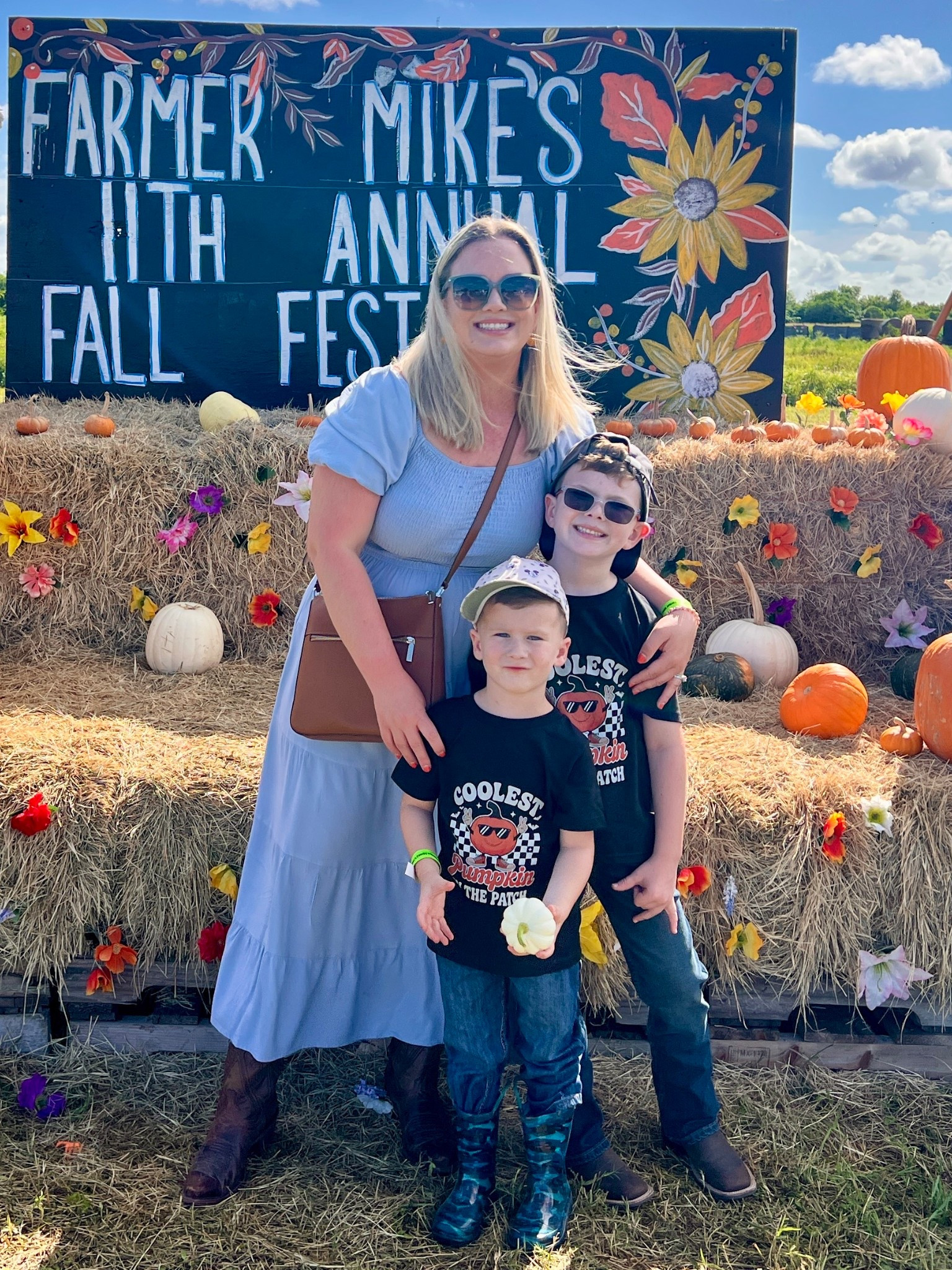 Love light blue for fall family pictures! 

Pumpkin patch. Fall outfit. Fall family outfit. Country family pictures. Kid fall outfit. Busy mom fall ootd. Fall Dress. Amazon find. Dress under 50. Mid size mom dress for fall. 

#LTKFamily #LTKSeasonal #LTKFallSale