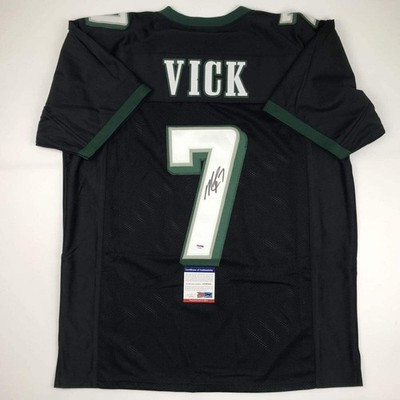 Autographed/Signed MICHAEL MIKE VICK Philadelphia Black Football Jersey PSA COA | eBay US