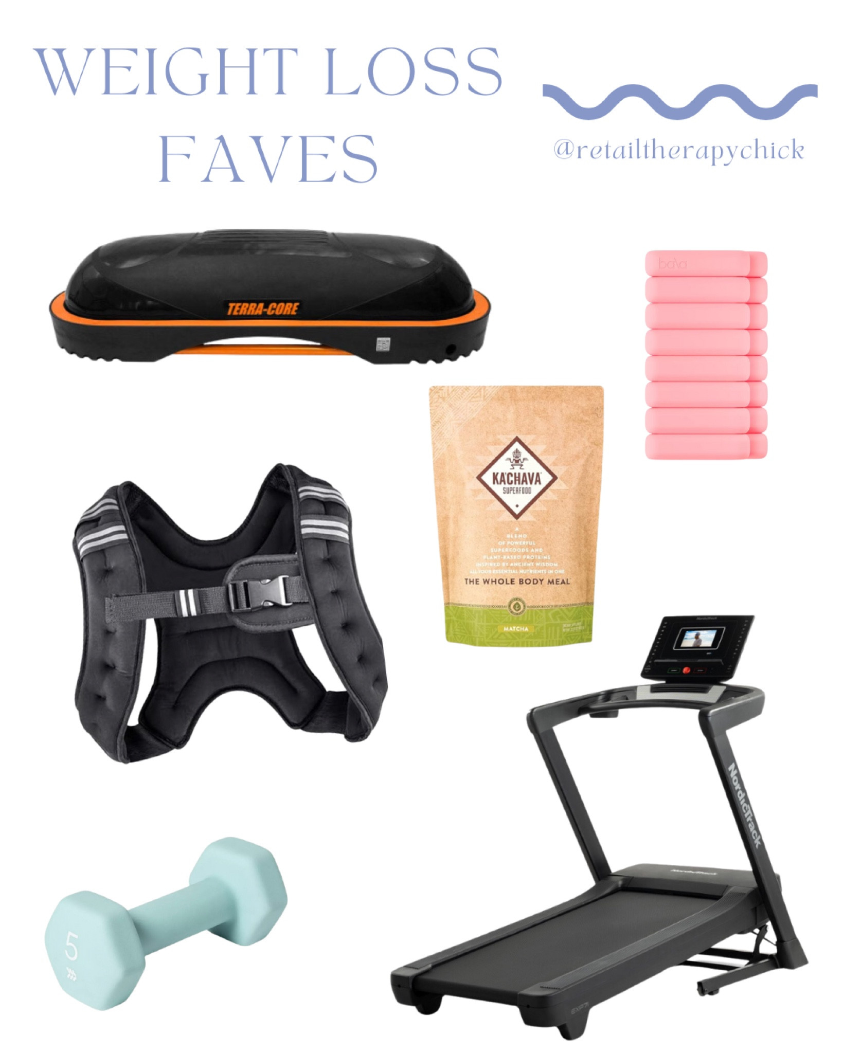 My tried and true weight loss faves! 

The Kachava alone has 25g of plant based protein in each serving & metabolism boosting properties. It’s helped me lose 10lbs in just one month. 

#kachava
#terracore
#weightloss
#fitness
#fitlife
#weightvest
#bala
#weights 

#LTKhome #LTKActive #LTKfitness