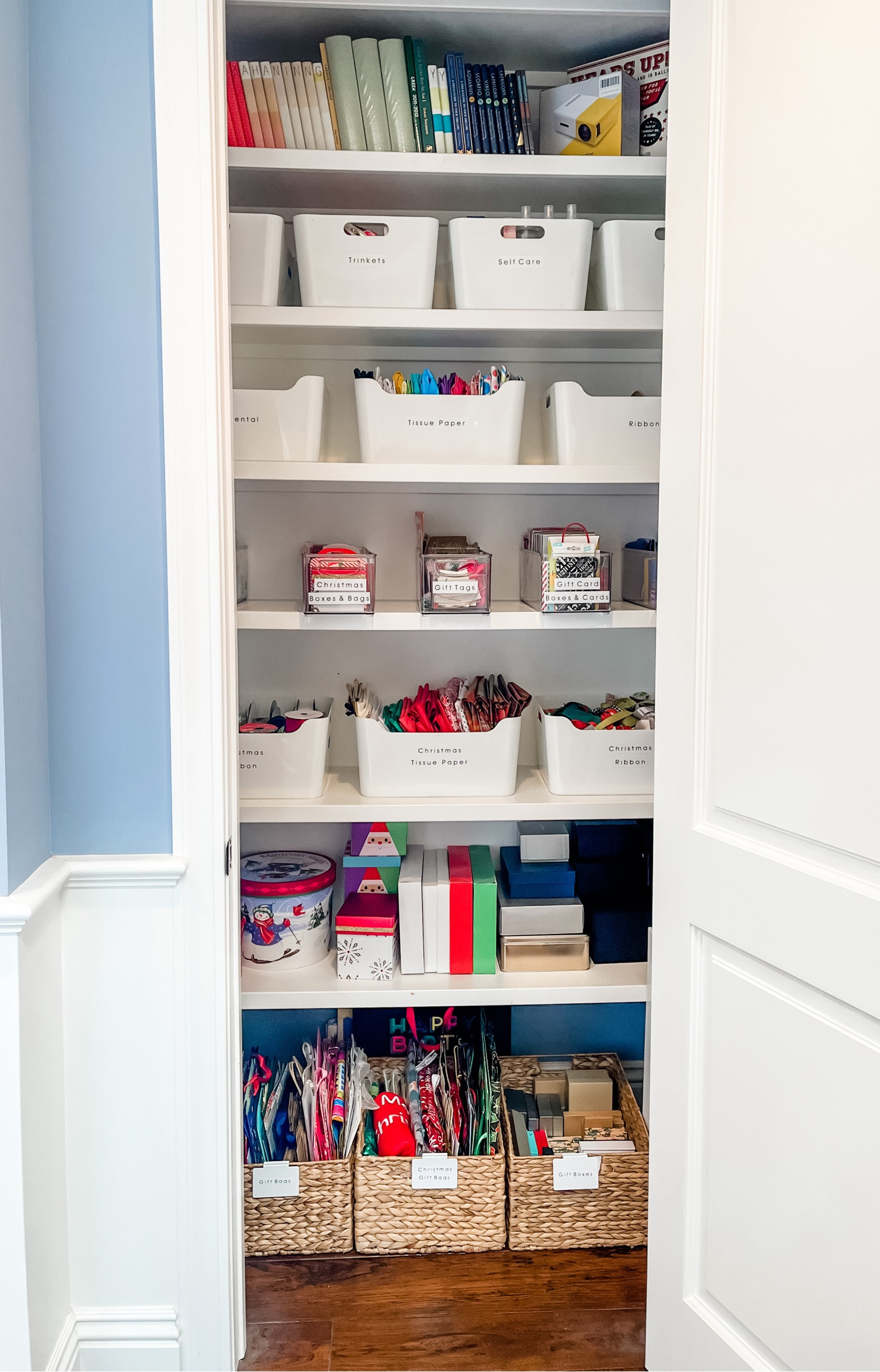 Having a gift closet is the best luxury, having it organized and dialed in makes giving and wrapping fun! 

#LTKSeasonal #LTKhome #LTKHoliday