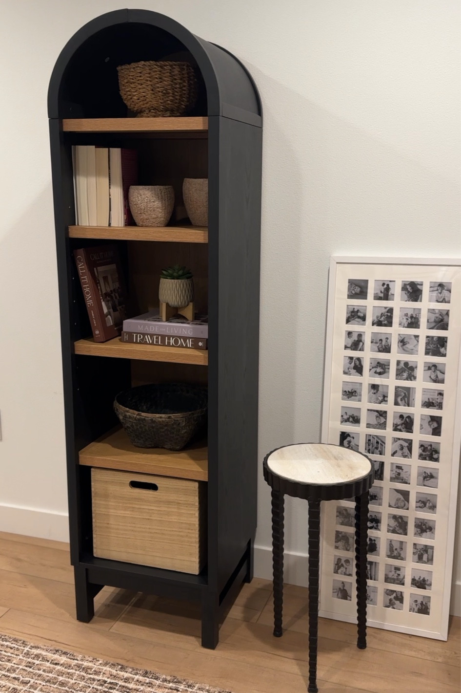 Narrow Walmart arched bookshelf under $150! 

#LTKFindsUnder50 #LTKStyleTip #LTKHome