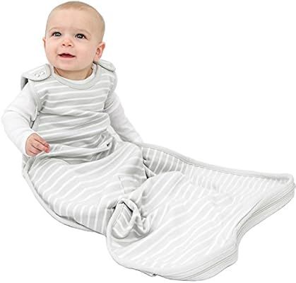 Woolino 4 Season Ultimate Baby Sleep Bag Sack - 2-24 Months Universal Size - Merino Wool - Gray | Amazon (US)