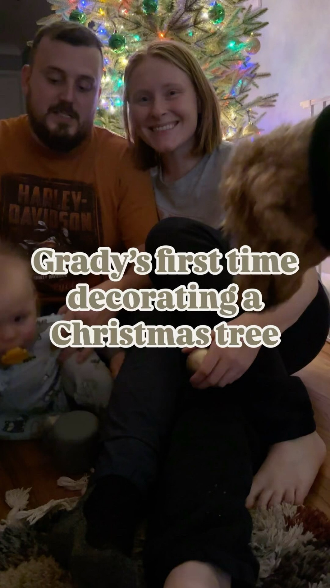 This is literally the best. I love my little family 🥹🎄

#christmas #christmastree #balsalmhill #fun #family #decorating #rocknaroundthechristmastree #cute #love #creator #contentcreator #happy #cute #santa #santaclaus