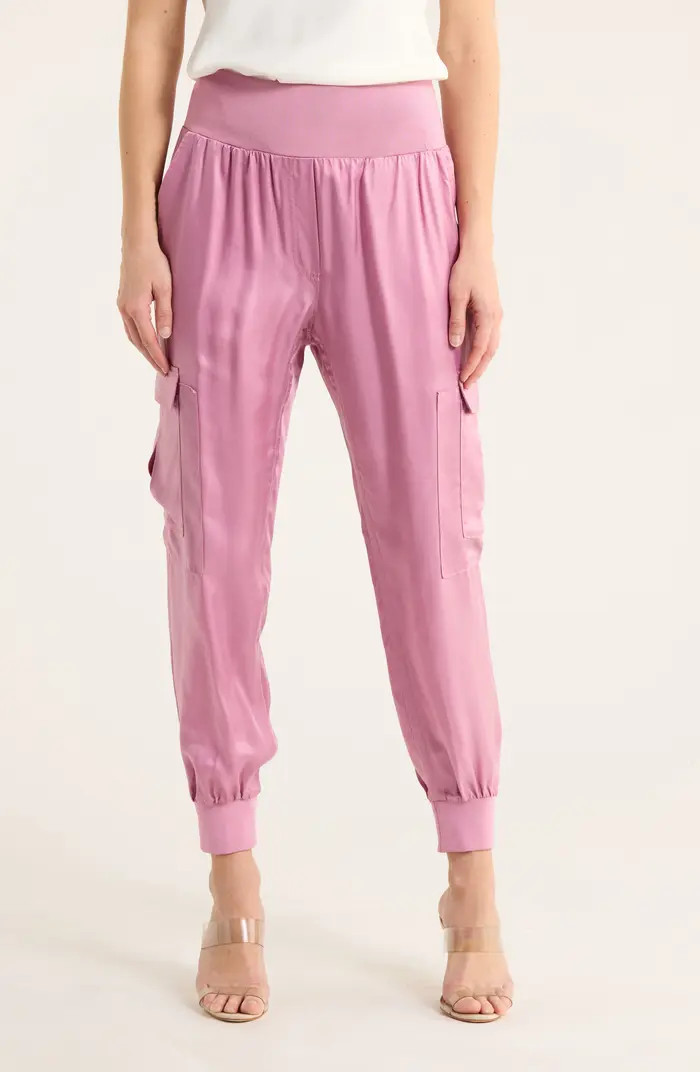 Giles Cupro Crop Cargo Joggers | Nordstrom Rack