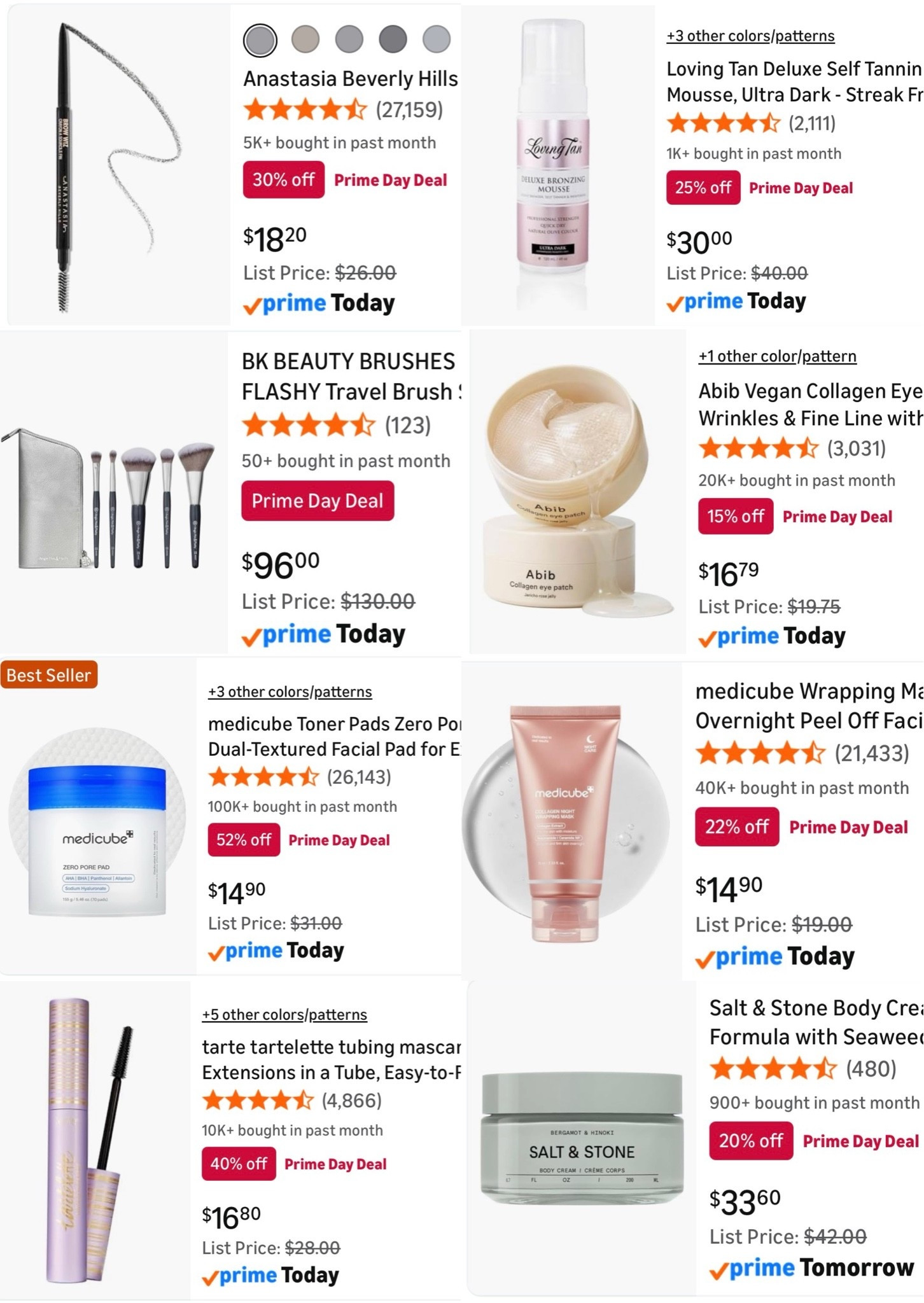 Wowza Amazon! The beauty deals are SO GOOD! All products I use everyday & buy on repeat!