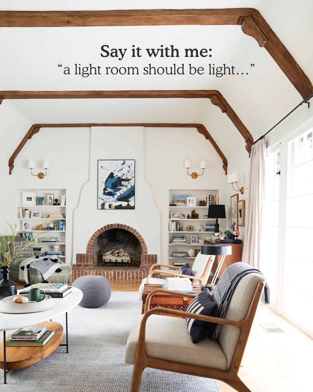 This is one of the easiest design mistakes to make! Obviously there’s ALWAYS exceptions to design “rules,” but I find this one to be true almost every time. The best part about painting a room is that you can always choose a new paint color down the line. Raise your hand if you’ve made this mistake before 🙋‍♀️ I definitely have!

Photo 1 by @tramp.studio 
Photos 2-7 by @kaitlinmgreen_photo