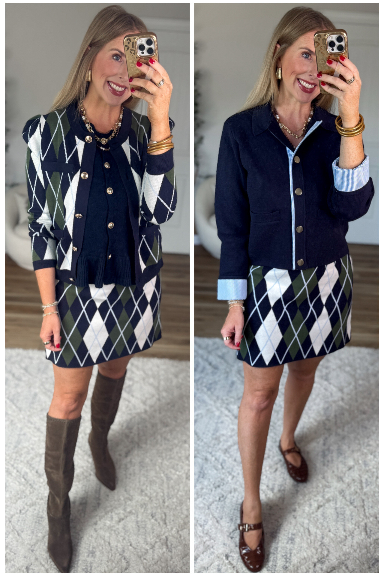 2 ways to style this argyle sweater skirt from Walmart!

#LTKootd