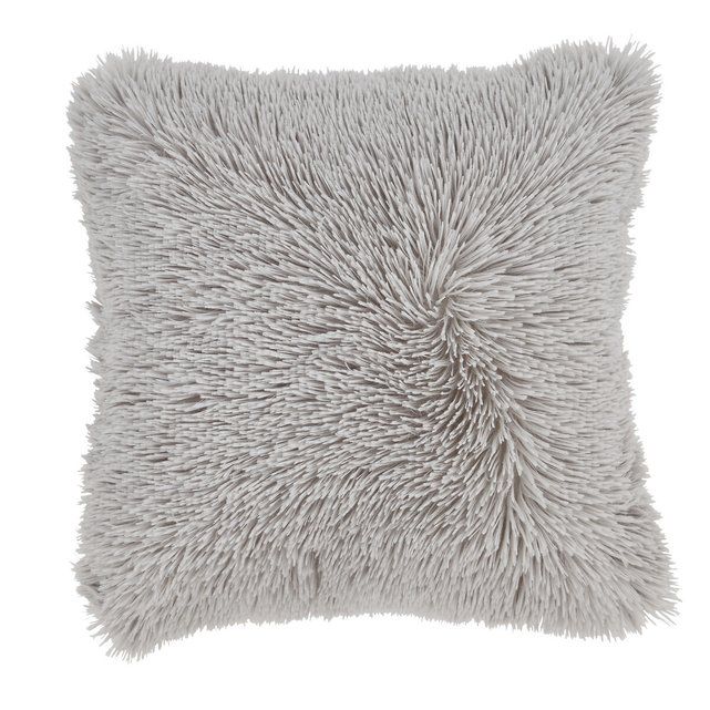 Filled Cuddly Cushion in Silver Grey | La Redoute (UK)