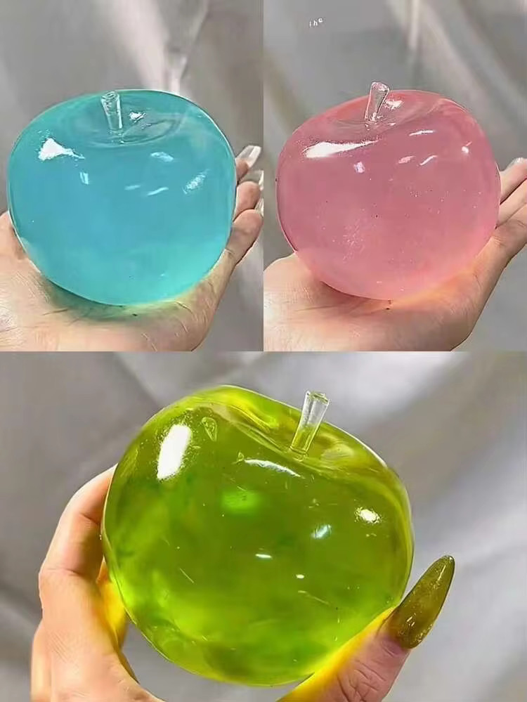 POKOJA LAND Squishy Crystal Apple With Soft Tones, Ultra-Thin Skin And Smooth Soft Texture. It Ca... | SHEIN