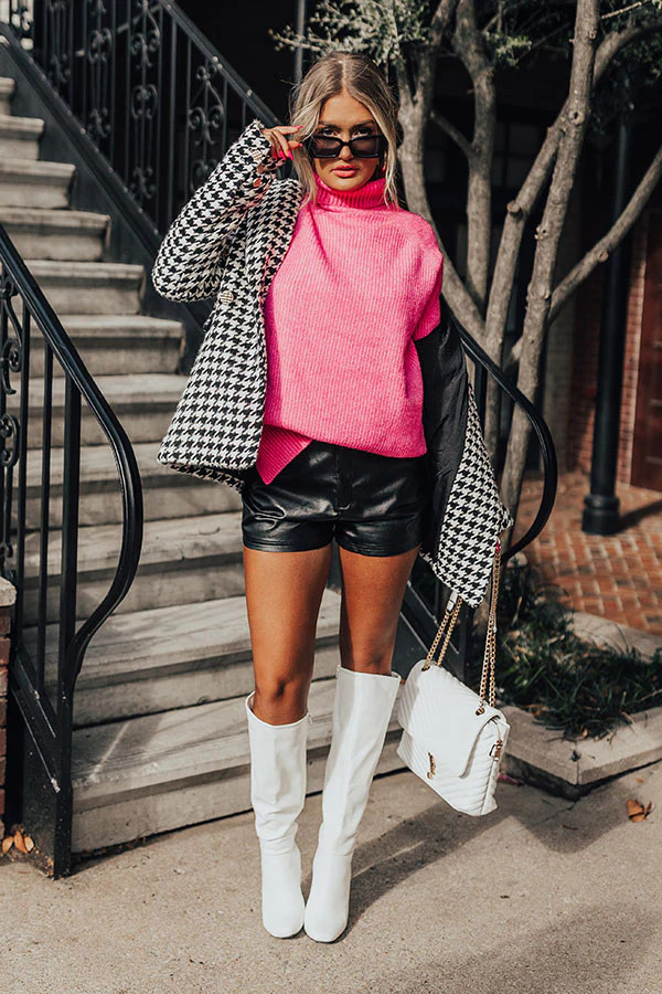 Peaceful Morning Sweater In Pink | Impressions Online Boutique