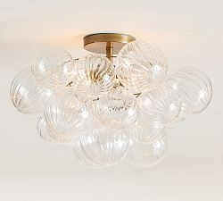 Cooper Glass Bubbled Flush Mount (18") | Pottery Barn (US)