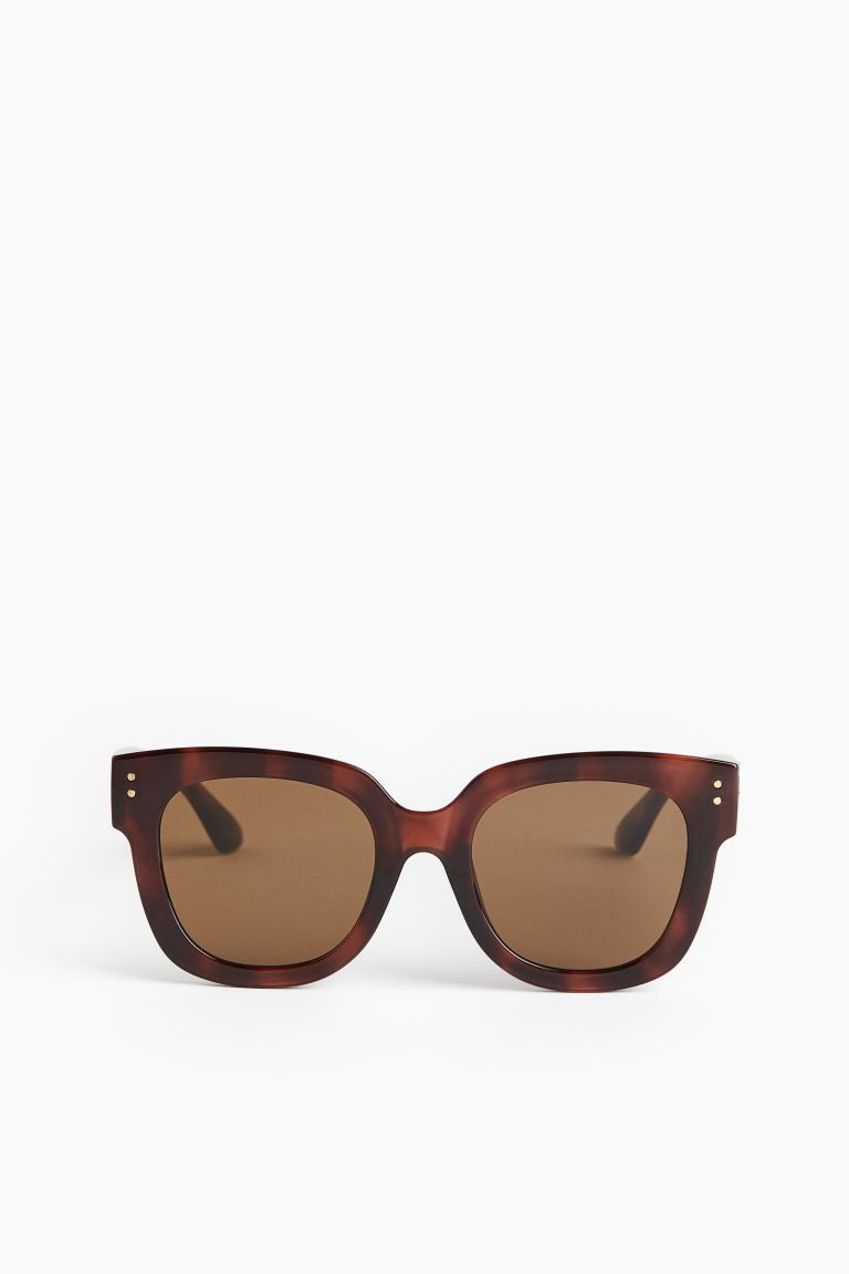Square Sunglasses - Brown/tortoiseshell-patterned - Ladies | H&M US | H&M (US + CA)