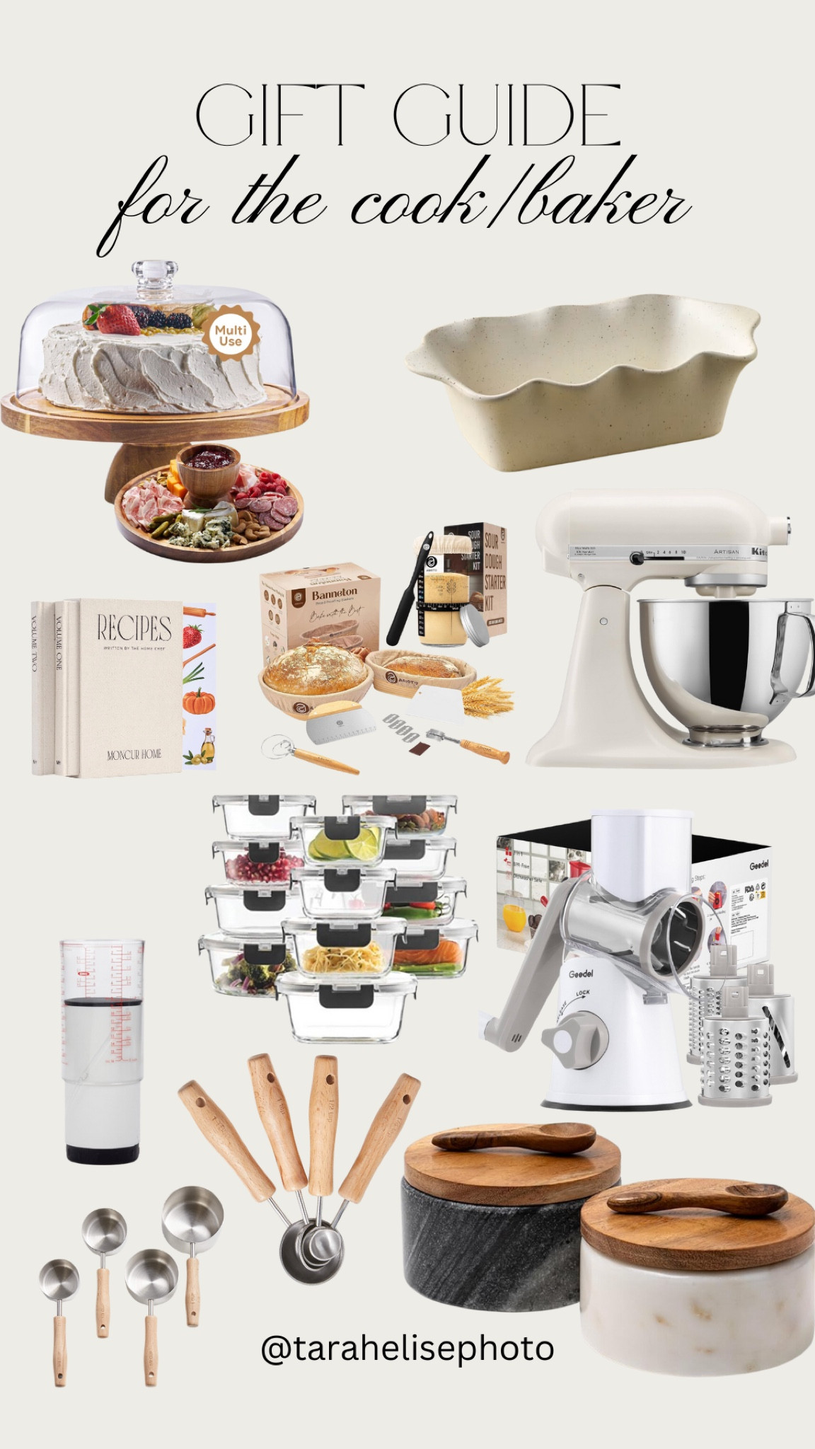 Gift guide for the cook or baker!! 

#measuringcups #cheesegrater #cakestand #sourdough #glasstupperware 

#LTKHoliday #LTKGiftGuide #LTKCyberWeek