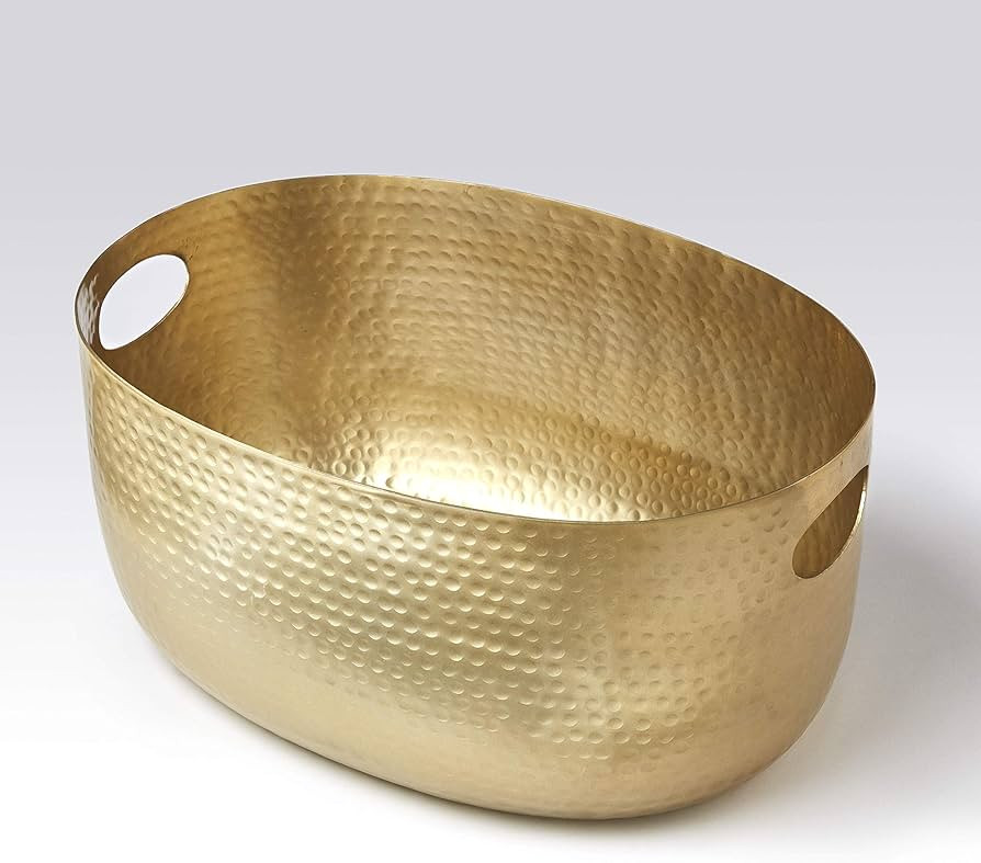 American Metalcraft ATHG10 Hammered Aluminum Beverage Tub, Gold, 320-Ounces | Amazon (US)