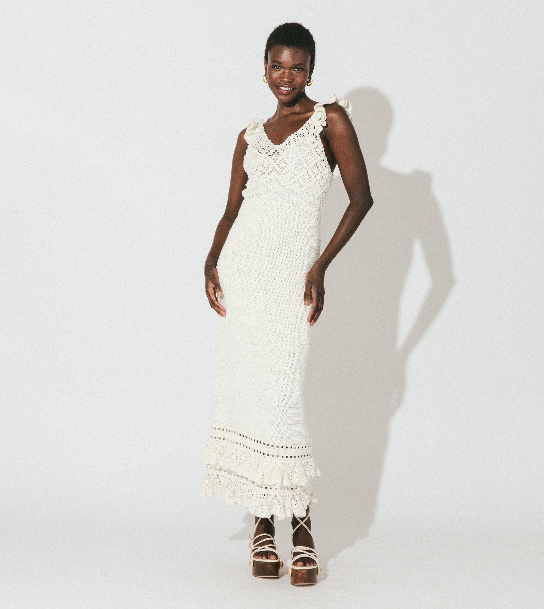 Shop Janis Hand Crochet Midi Dress | Cleobella | Cleobella LLC