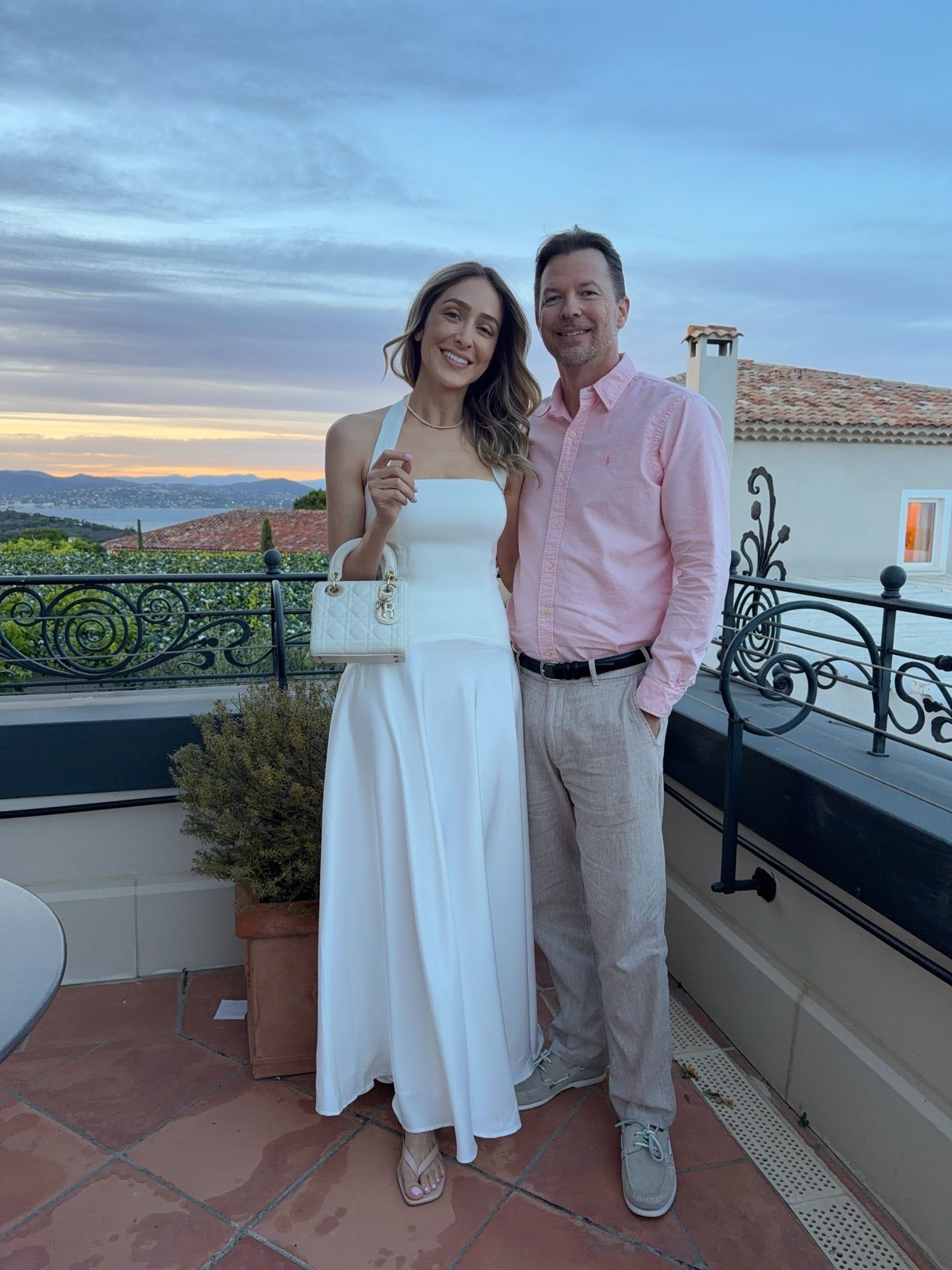 Dinner outfit me and Eric wore here in Saint Tropez, France 🇫🇷 
Gorgeous and elegant white dress that I’m in love with 
Fits true to size and I’m wearing size small, I’m 5”9 for your reference
Date night outfits

#LTKU #LTKootd #LTKOver40