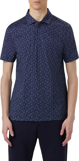 OoohCotton® Dot Print PoloBUGATCHI | Nordstrom