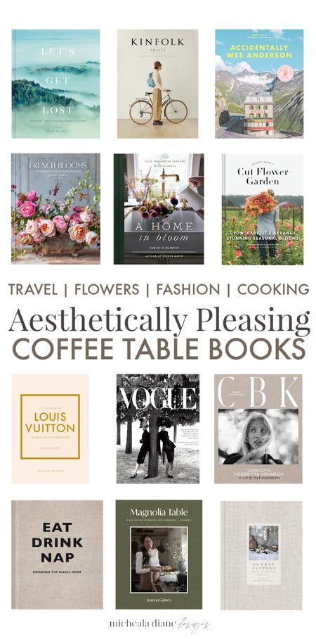 Aesthetically pleasing coffee table books. Travel books, flower coffee table books, fashion coffee table books, cook books. 

#LTKhome #LTKstyletip
