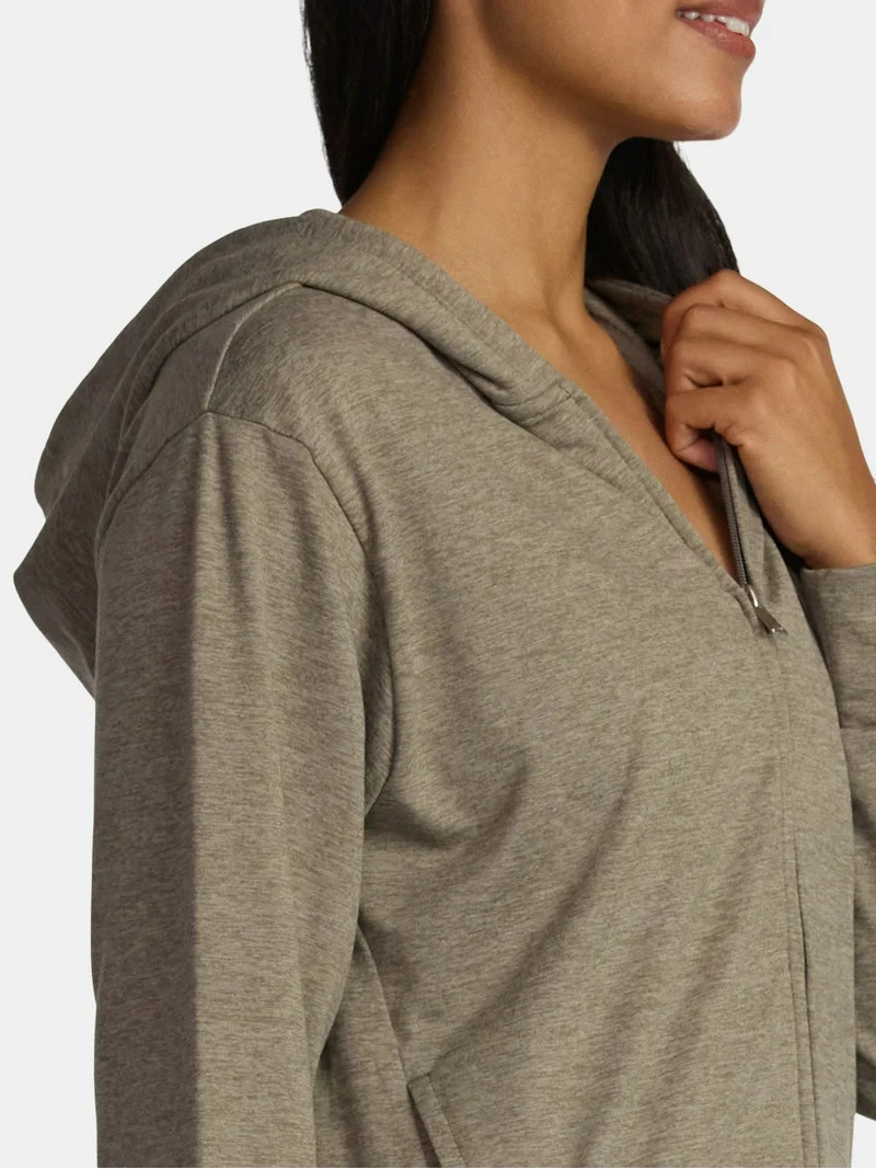 Athletic Works Women's and Women's Plus ButterCore Zip Up Hoodie, Sizes XS-4X | Walmart (US)