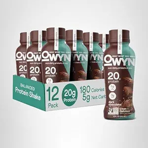 OWYN Only What You Need Dark Chocolate Flavored Protein Shake, 20g Protein, 4g Sugar, 3g Fiber, D... | Amazon (US)