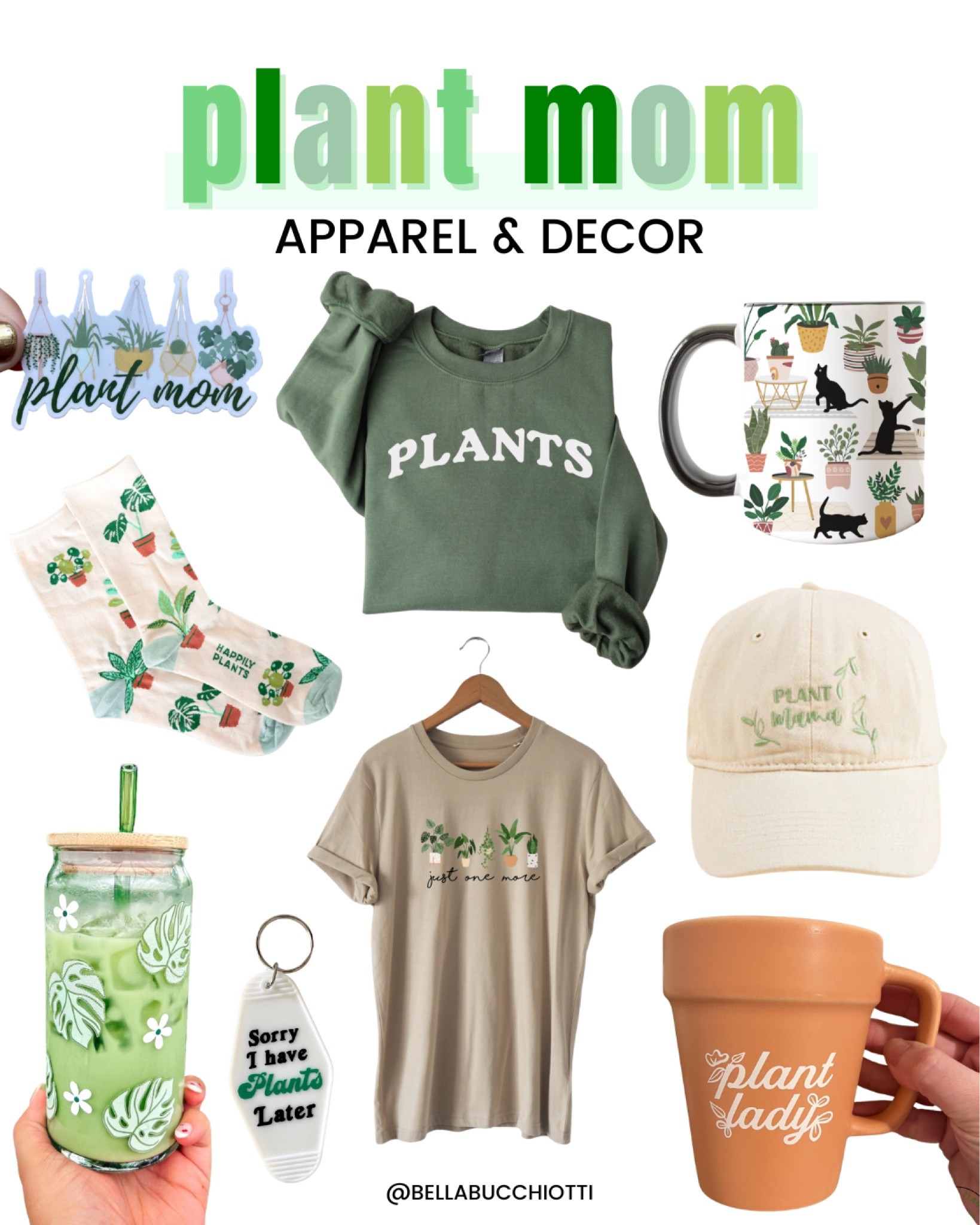 Plant mom, plants, decor, apparel, Etsy, urban outfitters, target, amazon 