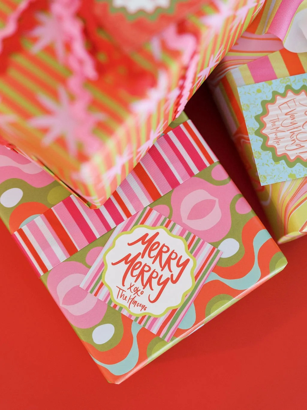 Holiday Stripe Gift Tags | Fete Papier