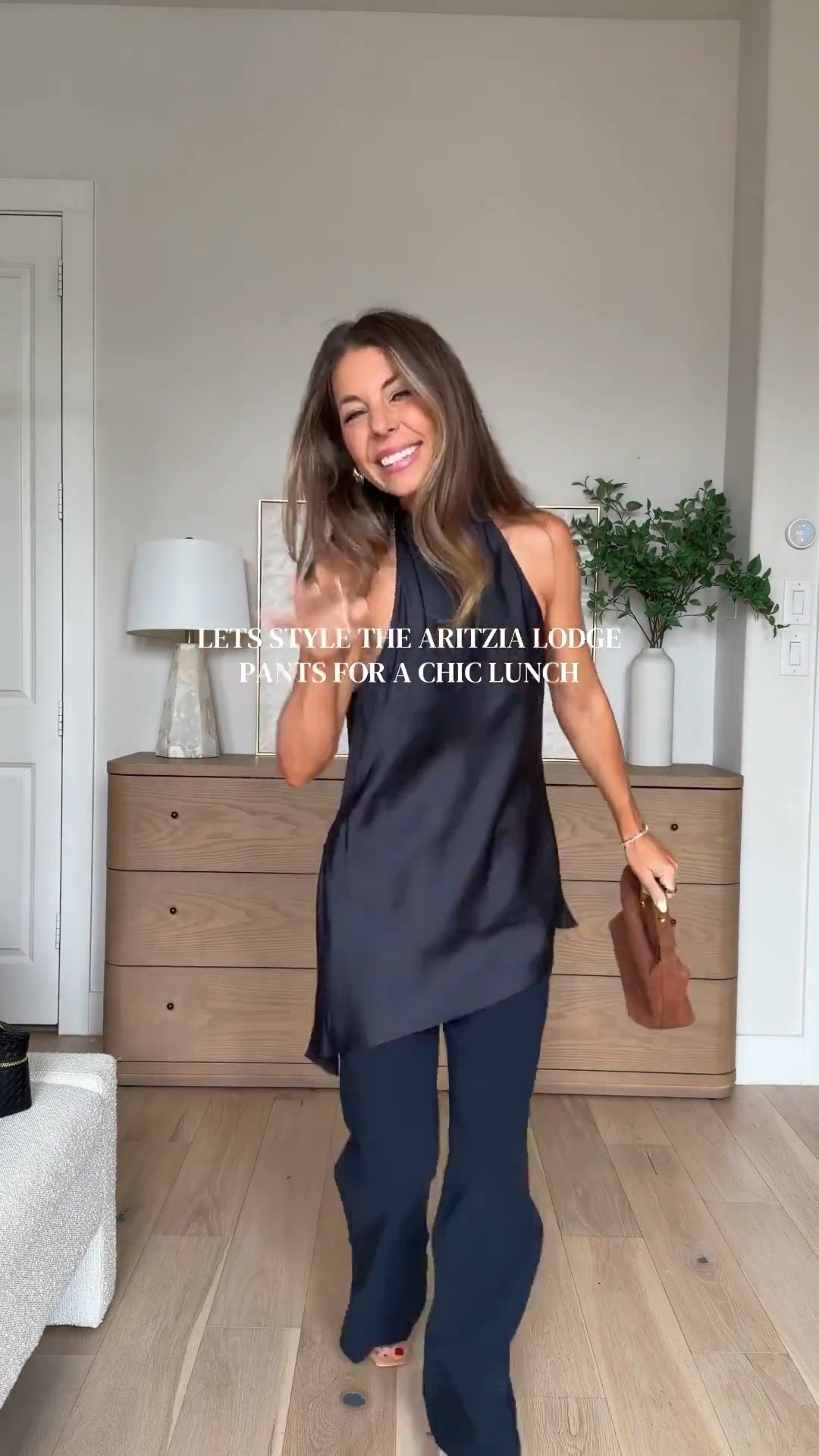 Love a chic monochromatic fit! Size small Aritzia lodge pants - I have in 4 colors!!! Zara halter top linked similar. Amazon bag  



#LTKootd #LTKgrwm #LTKdayinmylife