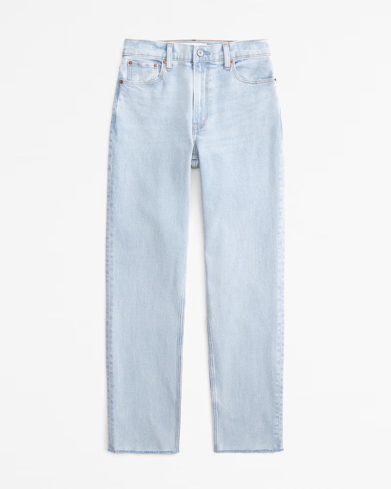 Women's High Rise Mom Jean | Women's Bottoms | Abercrombie.com | Abercrombie & Fitch (US)