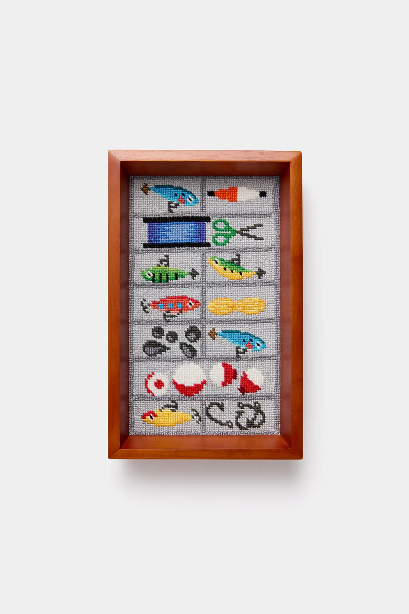 Tackle Box Needlepoint Valet Tray | Tuckernuck (US)