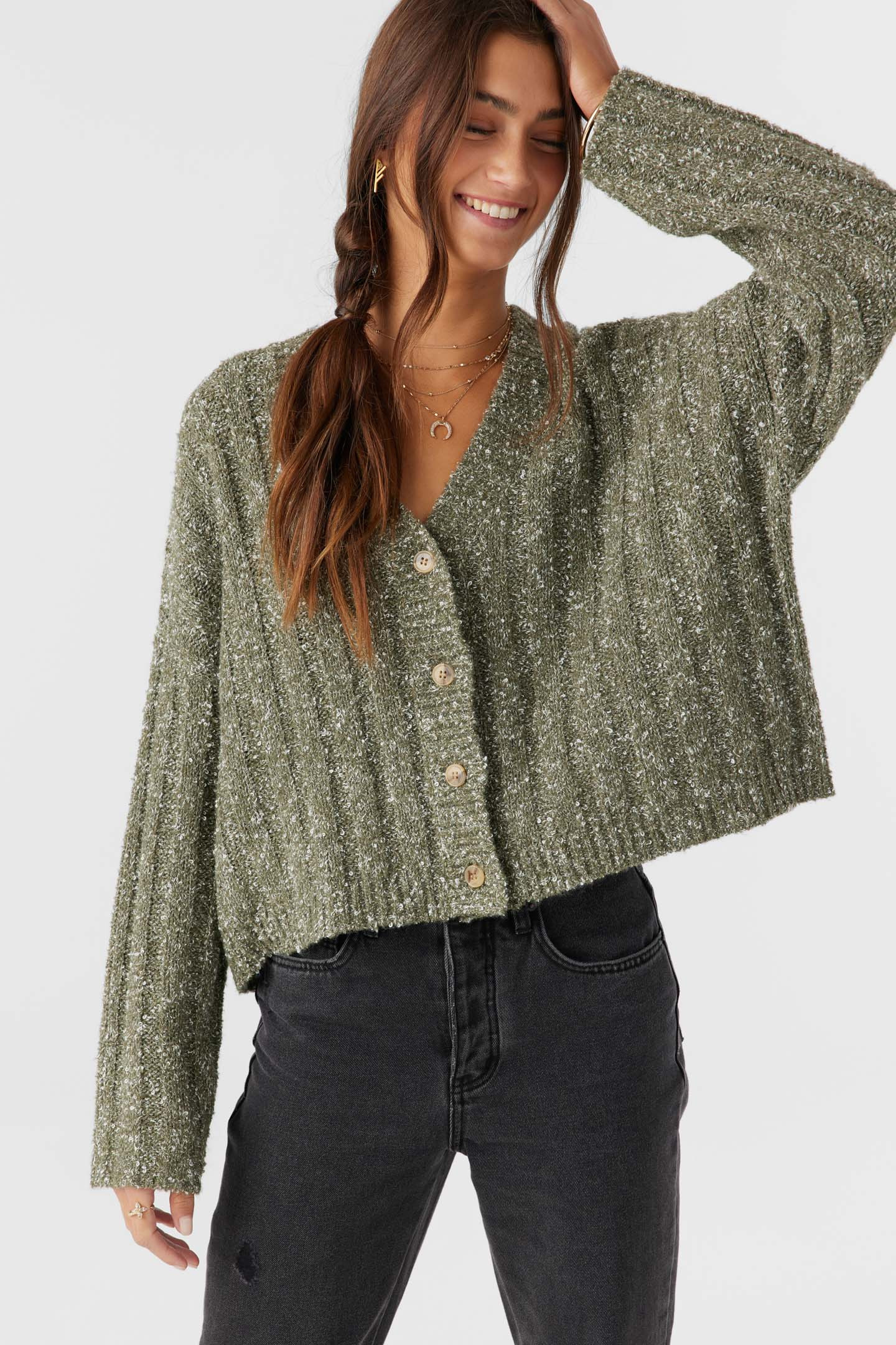 FERRIS BUTTON FRONT SWEATER CARDIGAN | O'Neill
