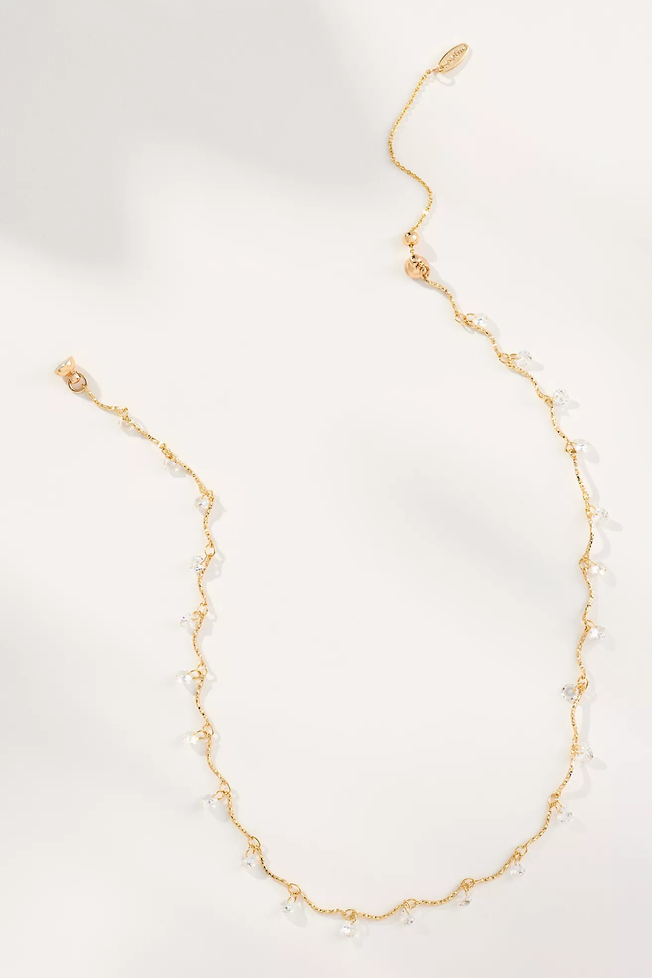 Drippy Crystal Magnetic-Clasp Necklace | Anthropologie (US)