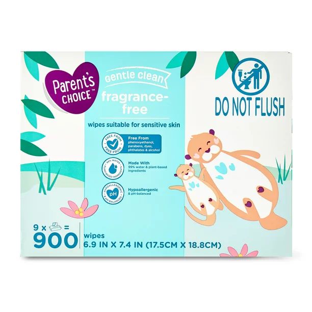 Parent's Choice Fragrance Free Baby Wipes, 900 Count (Select for More Options) | Walmart (US)