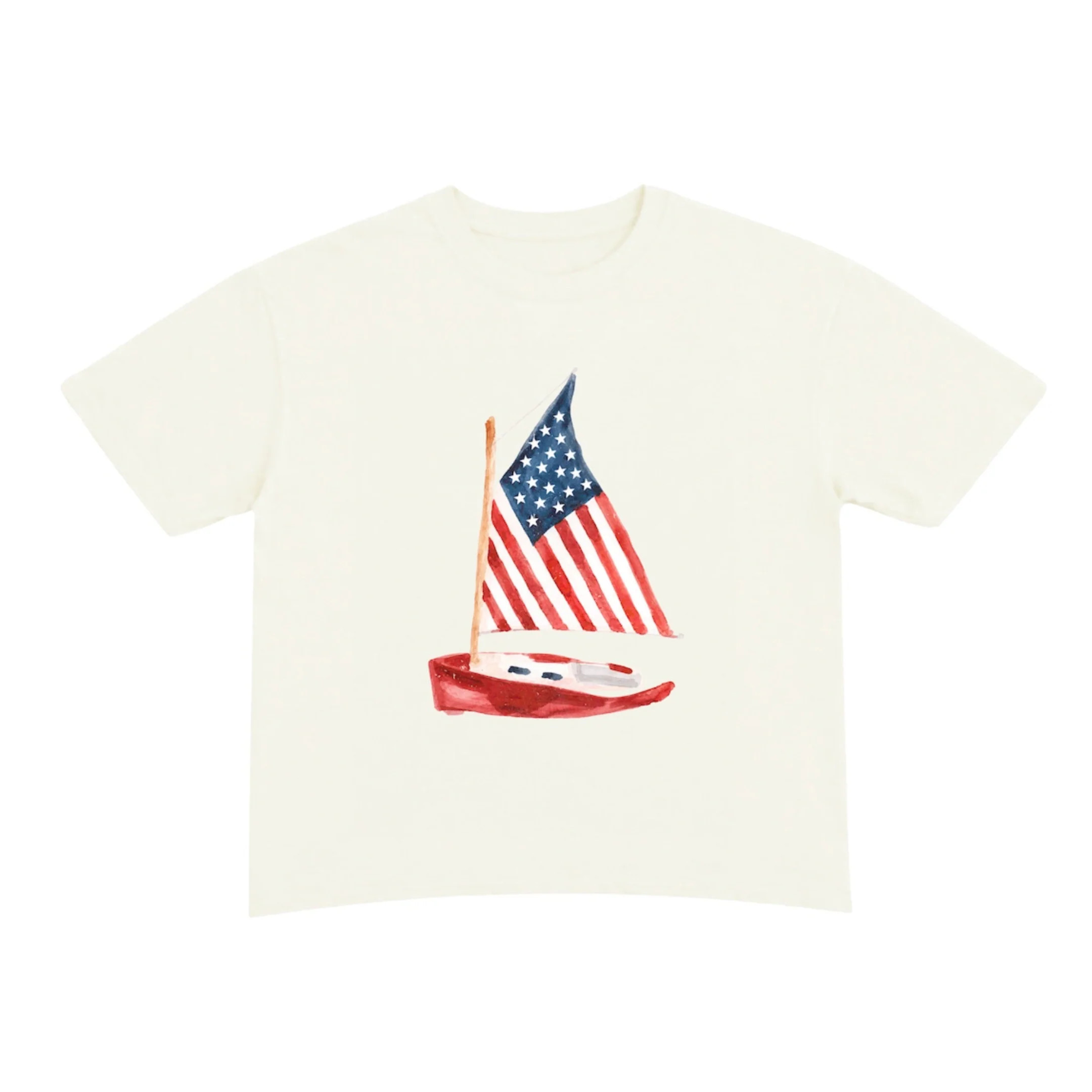 Set Sail Cropped Boxy Tee | Shop Kristin Jones