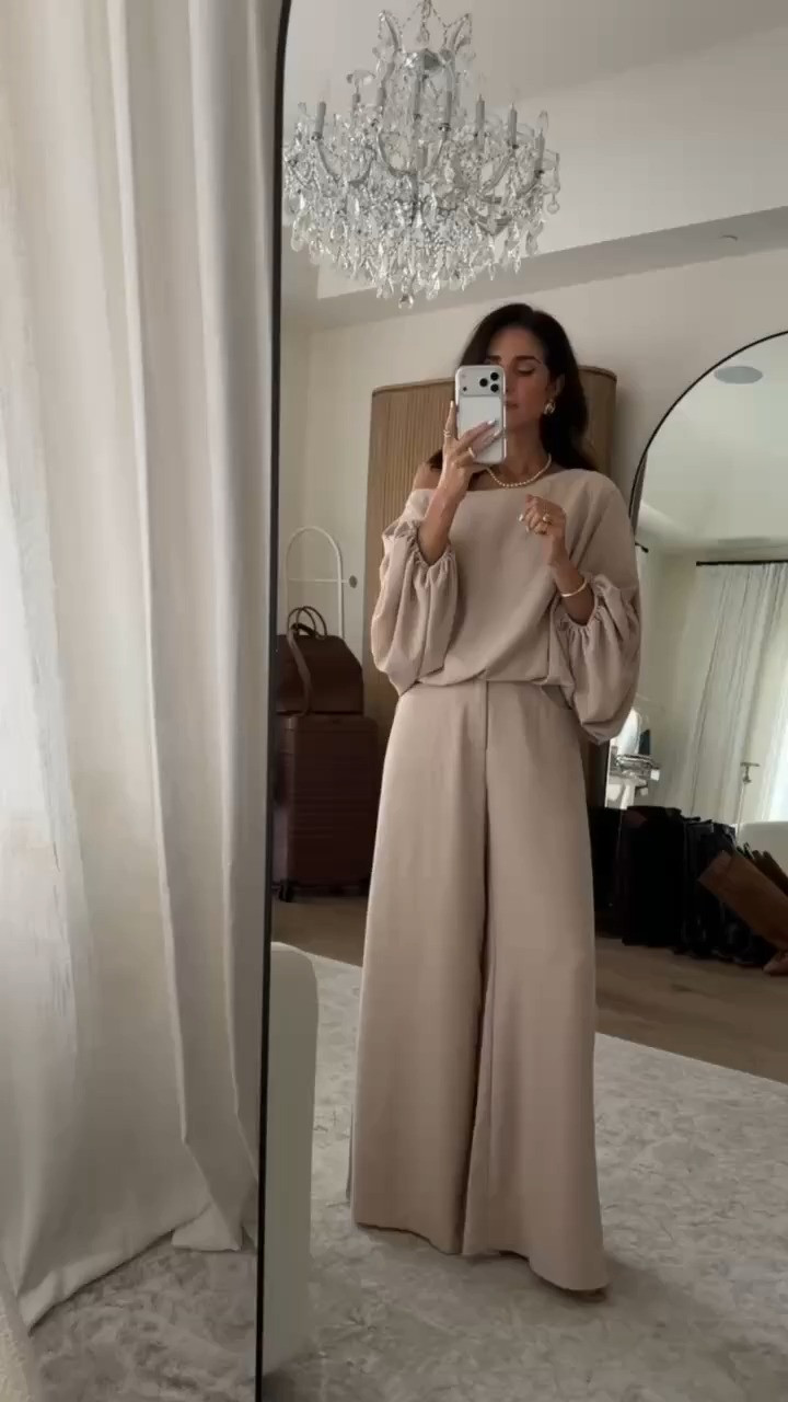 Rating this matching set a 10/10!! I’m just shy of 5-7” wearing the size small in the color apricot #stylinbyaylin #aylin #amazonset #matchingset 

 #LTKgrwm #LTKootd #LTKOver40