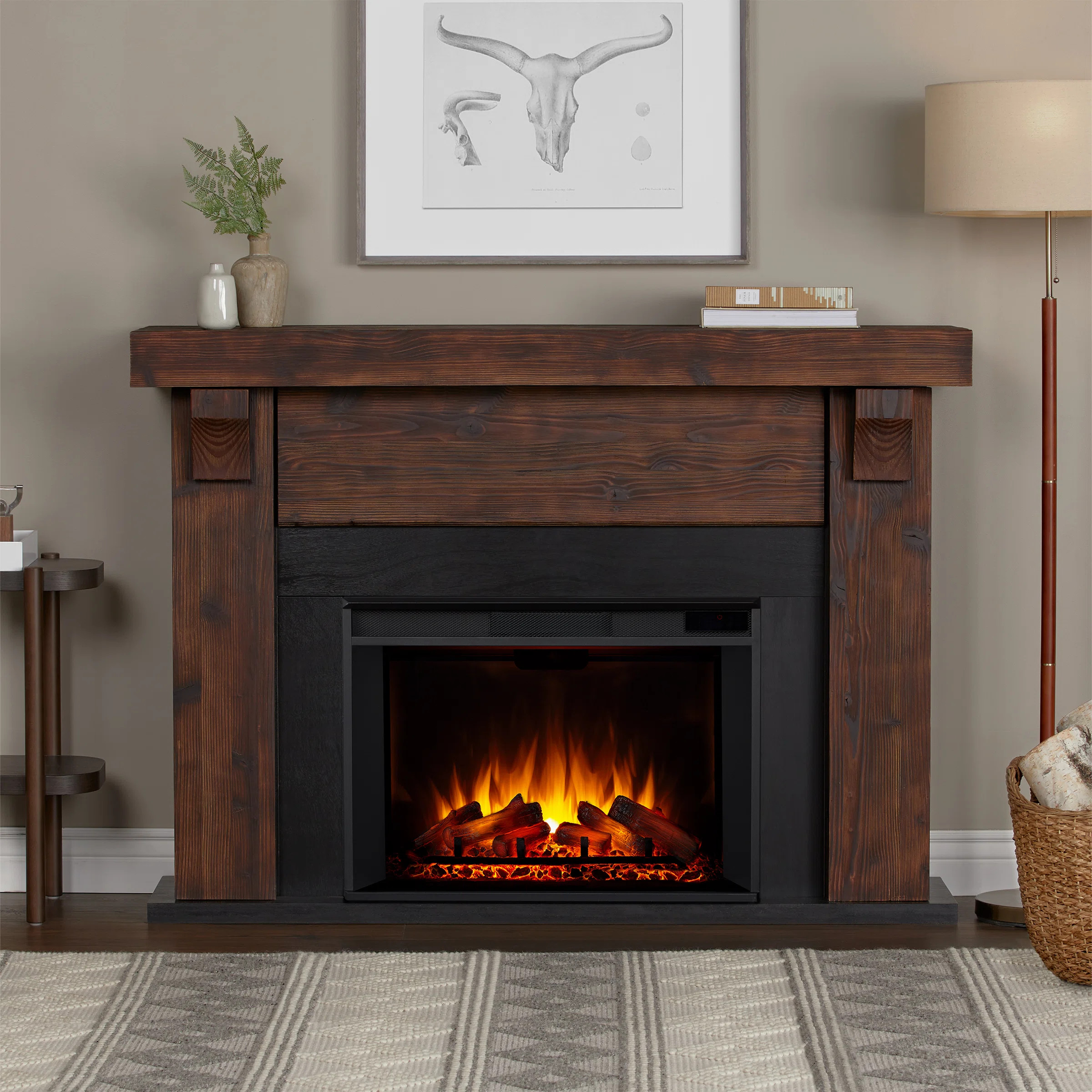 Gunnison 62" Grand Electric Fireplace by Real Flame | Wayfair North America