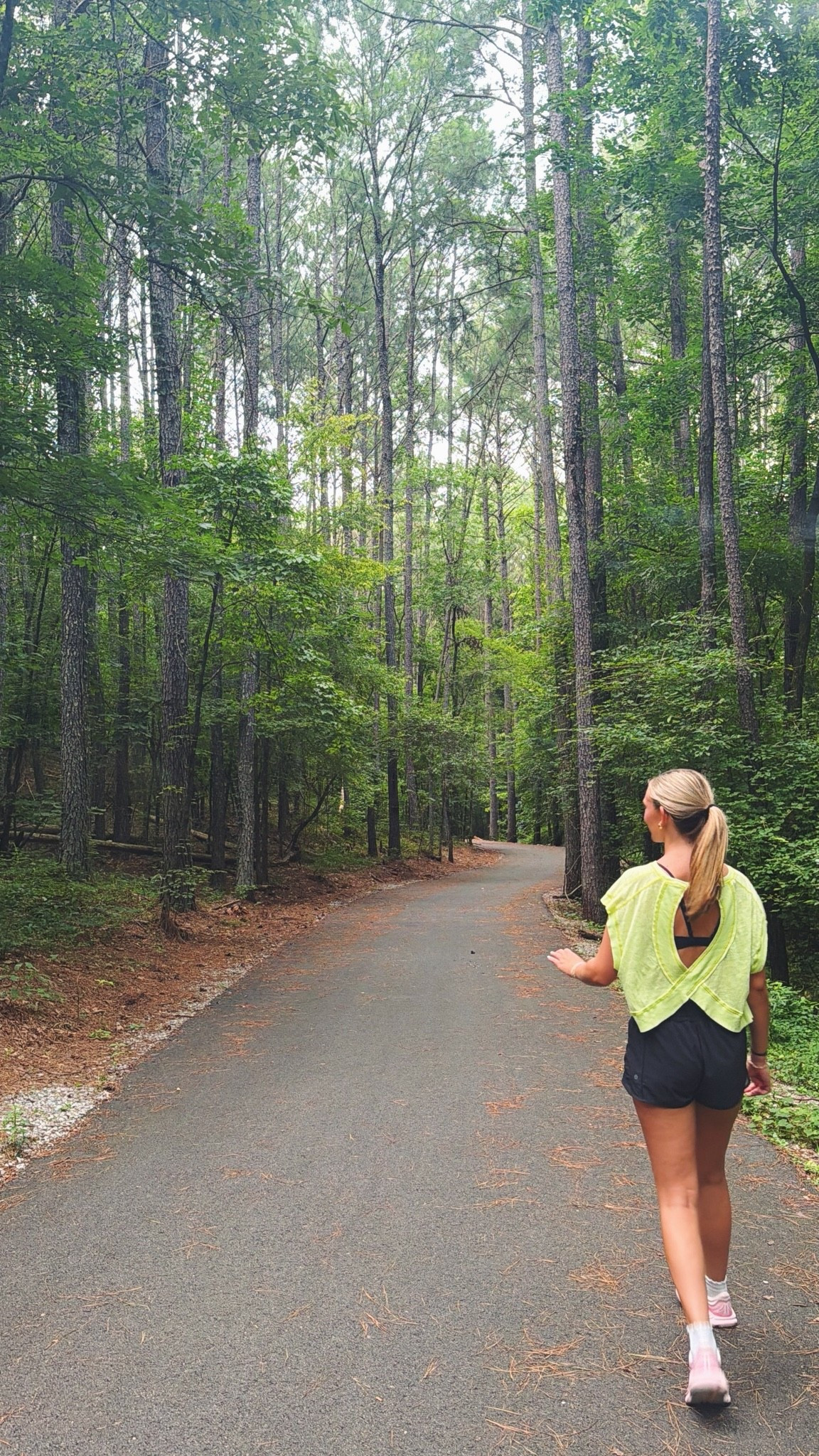 Size 6 shorts, size small top, and size small in the sports bra! My most favorite sports bra!