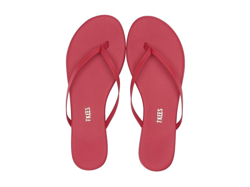 TKEES Solids Women's Sandals Red : 11 B - Medium, Leather | Zappos