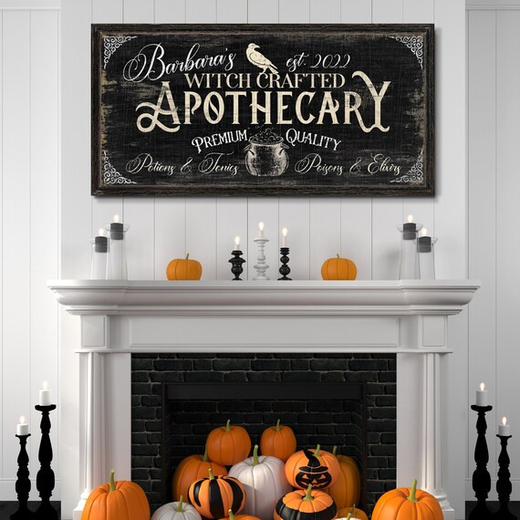 Personalized Apothecary Sign Witch Crafted Witchy Decor - Etsy Canada | Etsy (CAD)