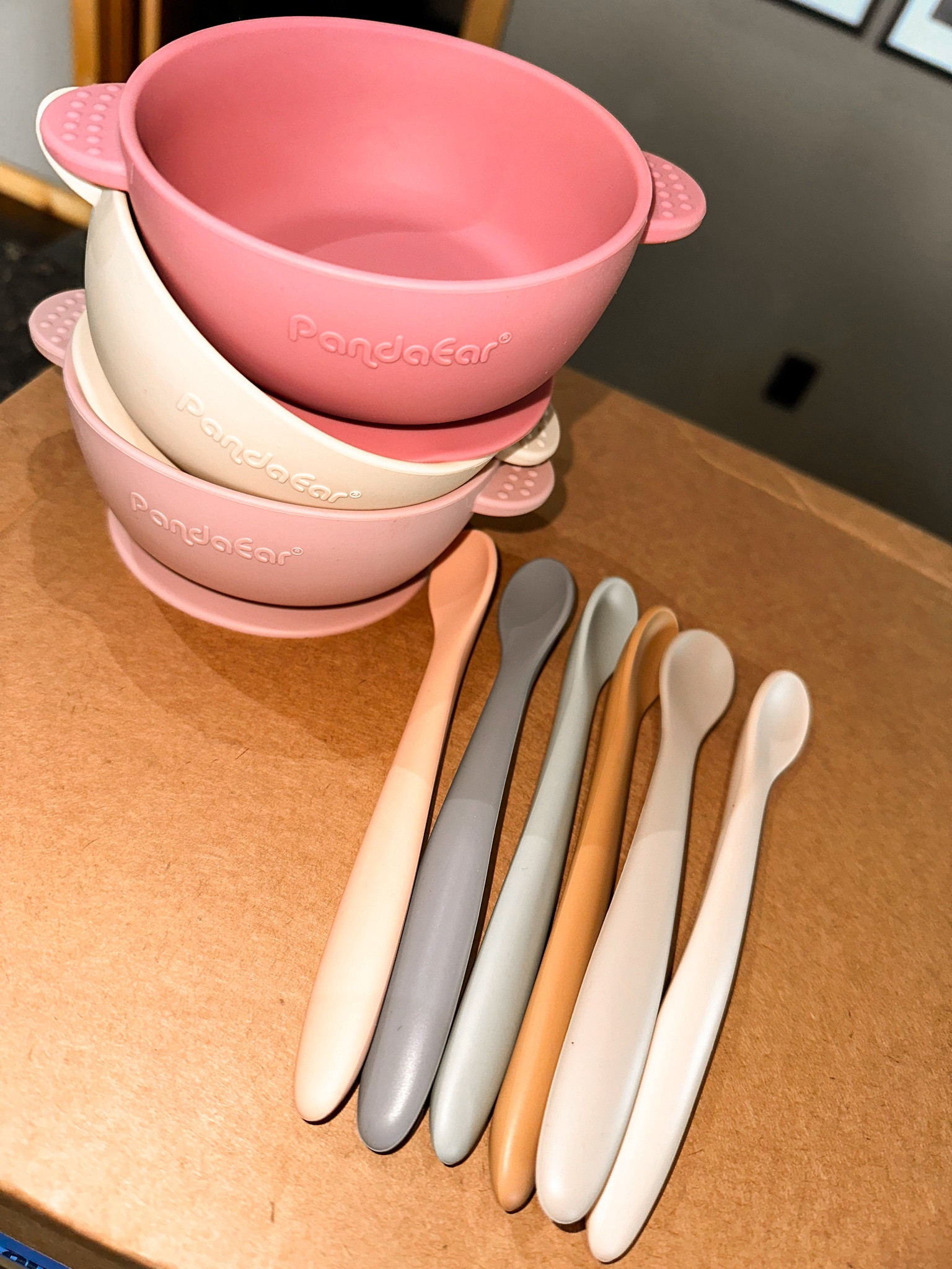 Our adorable babes deserve the cutest eating utensils. I am obsessed with the colors of these silicone bowls & spoon sets I found on Amazon! 
Plus miss P appreciates the soft silicone over the hard plastic spoons when enjoying her baby food. ☺️🥣

#LTKmom #LTKbabystuff #LTKbabyneeds #LTKmomhacks 