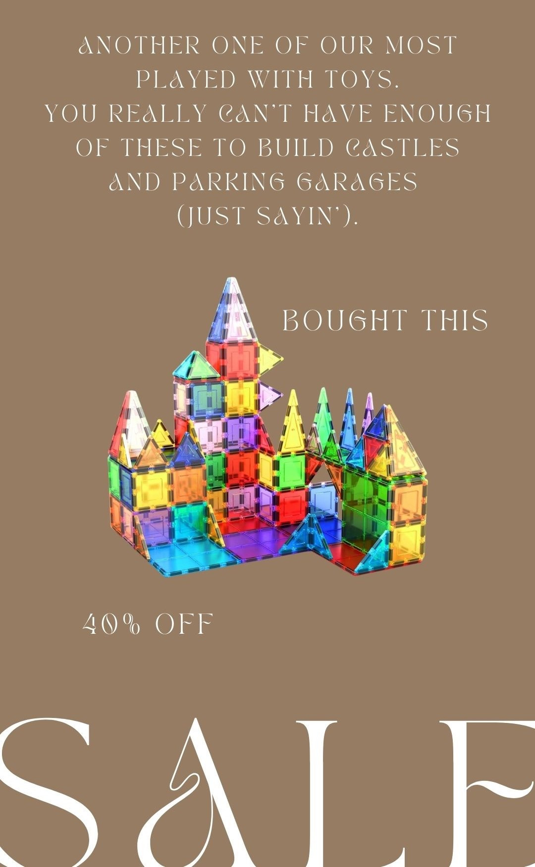 You can’t have enough magnatiles. True story

#LTKCyberWeek #LTKmomlife #LTKSaleAlert