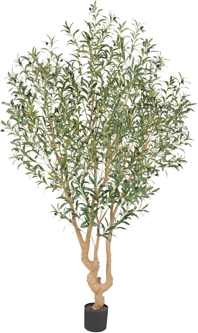 Majestic Faux Olive Tree 7 feet – Artificial Olive Tree Indoor & Outdoor with Lifelike Leaves &... | Amazon (US)