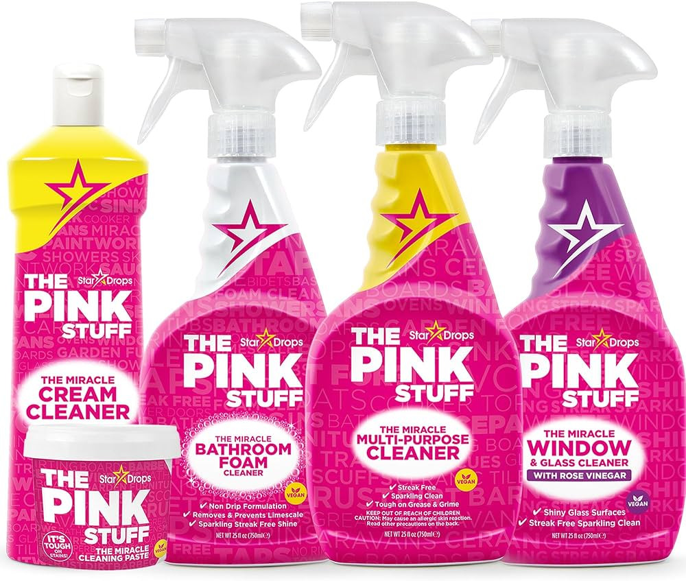 Stardrops - The Pink Stuff - The Miracle Cleaning Paste, Multi-Purpose Spray, Bathroom Foam Spray... | Amazon (US)