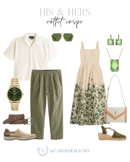 Check out this coordinating his and hers outfit inspo for Spring! Great to wear on a picnic date or a brunch date!
#matchyoutfit #couplelook #mensfashion #capsulewardrobe

#LTKStyleTip #LTKShoeCrush #LTKItBag