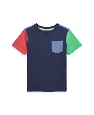 Toddler and Little Boys Color-Blocked Pocket T-Shirt | Macy's