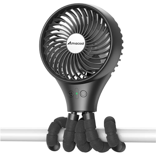 Portable Baby Stroller Fan, Auto-Oscillating, 3-Speed Rechargeable Clip-On Fan for Car Seat, Crib, Wagon, Bike, Treadmill, Camping, Travel | Amazon (US)