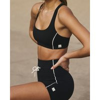 Vuori Daily Piped Bra | Black | Medium | Vuori Clothing (US & Canada)