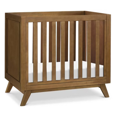 DaVinci Otto 3-in-1 Convertible Mini Crib with 4" Mattress - Greenguard Gold Certified - Walnut | Target