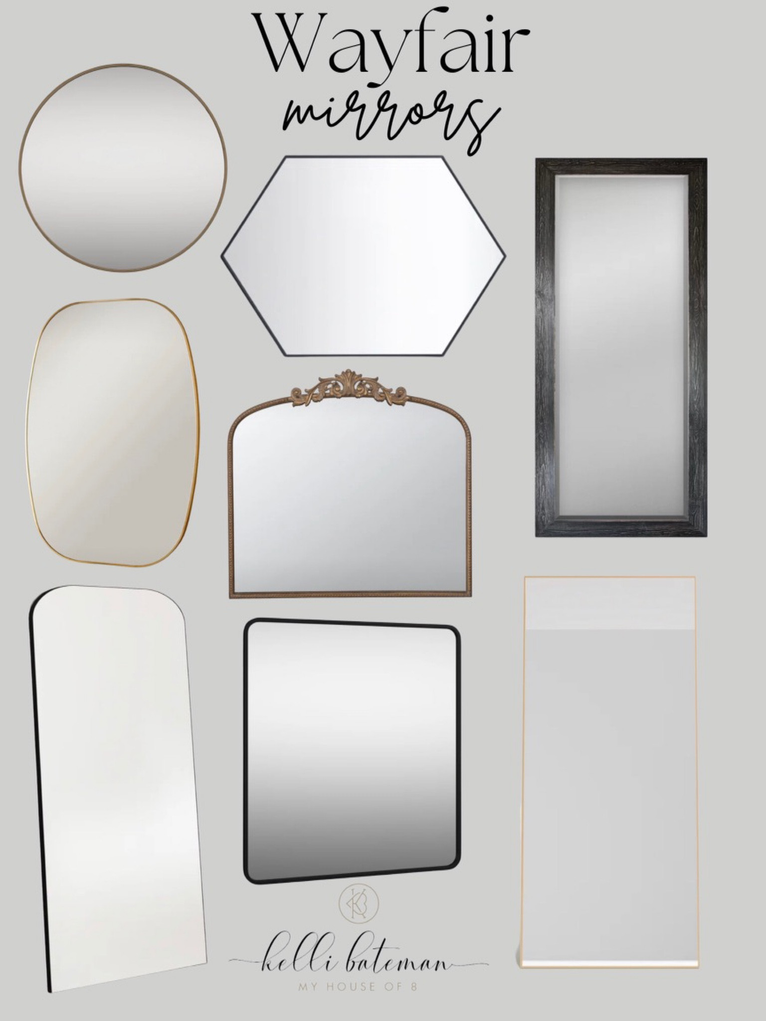 Wayfair mirrors 


#LTKFind #LTKhome
