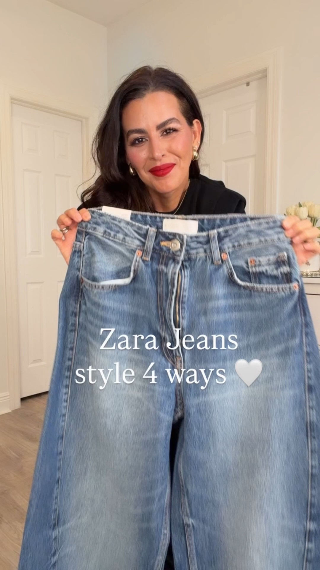 Size 26 in Zara jeans. I size down. Size S in all tops. Lipstick is ruby woo. I’m 5’7 | 130 pounds usually size S.

#LTKootd #LTKSeasonal #LTKSaleAlert